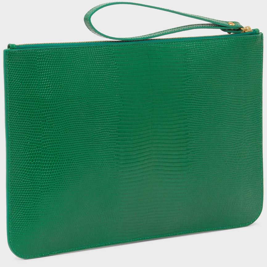 Women's Mansur Gavriel Large Zip Pouch Purses Green | AU 2916SD